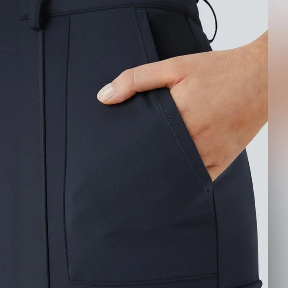 Halara High Waisted Button Zipper Multiple Pockets Solid Skinny Cargo Pants - Picture 5 of 13